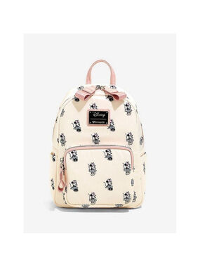 Loungefly Disney Minnie Mouse Cloth Backpack and Wallet